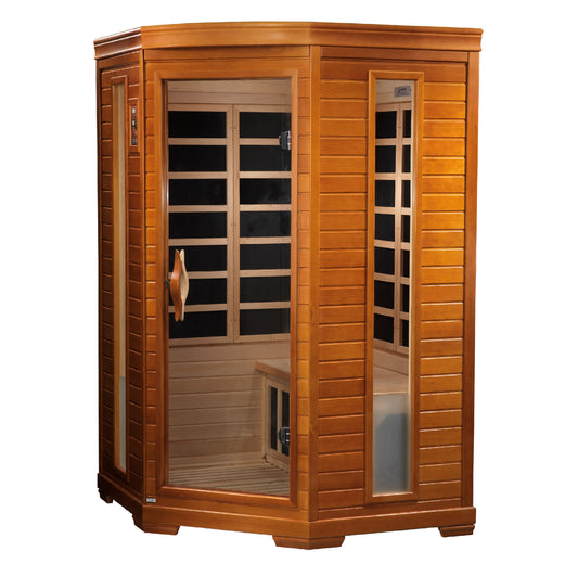 Dynamic "Heming" 2-Person Corner Low EMF FAR Infrared Sauna (DYN-6225-02)