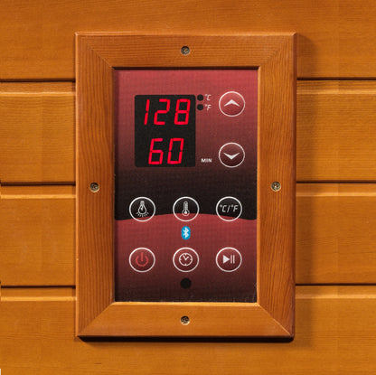 Dynamic "Heming" 2-Person Corner Low EMF FAR Infrared Sauna (DYN-6225-02)