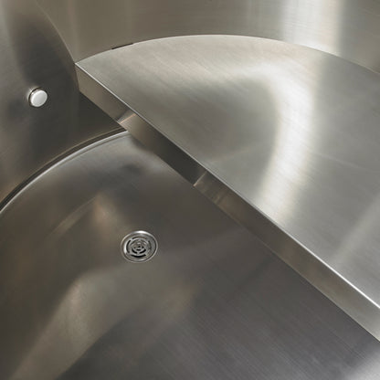 Dynamic Cold Therapy Barrel 304 Stainless Steel Cold Plunge (DCT-B-042-SSPC-34)