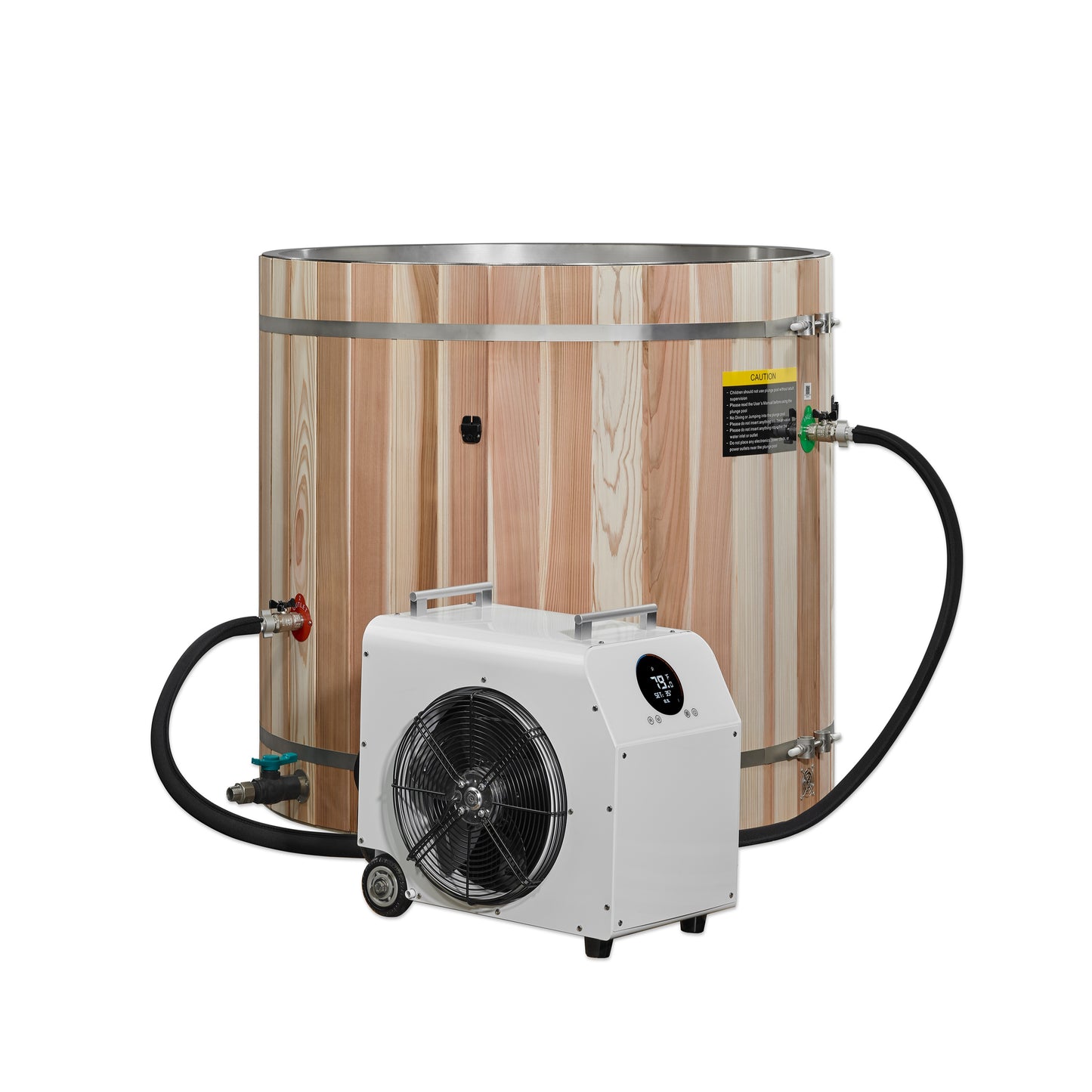 Dynamic Cold Therapy Barrel 304 Stainless Steel Cold Plunge (DCT-B-042-SSPC-34)