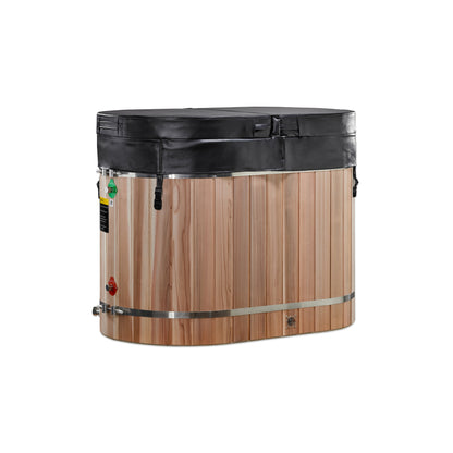 DCT Oval Barrel Tub (50-P) Pacific Cedar - 3/4 IN-OUT without Motor (DCT-BO-50-PLPC-34)