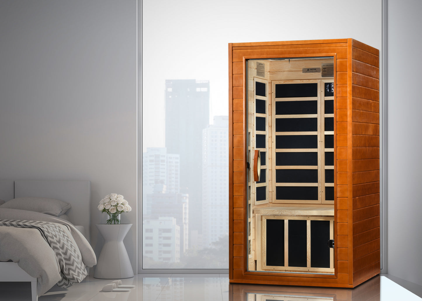 Dynamic "Avila" 1-2-Person Low EMF FAR Infrared Sauna (DYN-6103-01)