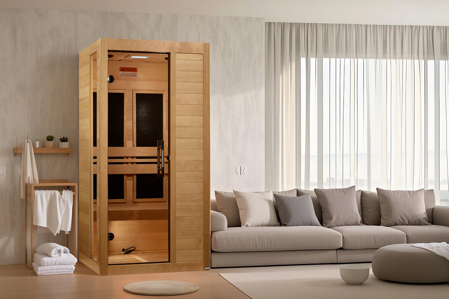 Dynamic "Veneto" Elite 1-2-Person Ultra Low EMF FAR Infrared Sauna (DYN-6115-05 Elite)