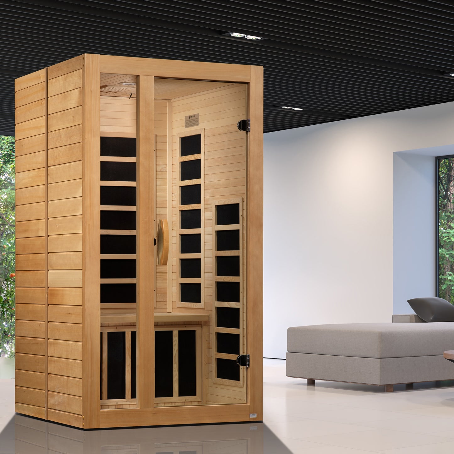 Dynamic "Gracia" Elite 1-2-Person Ultra Low EMF FAR Infrared Sauna (DYN-6119-01 Elite)