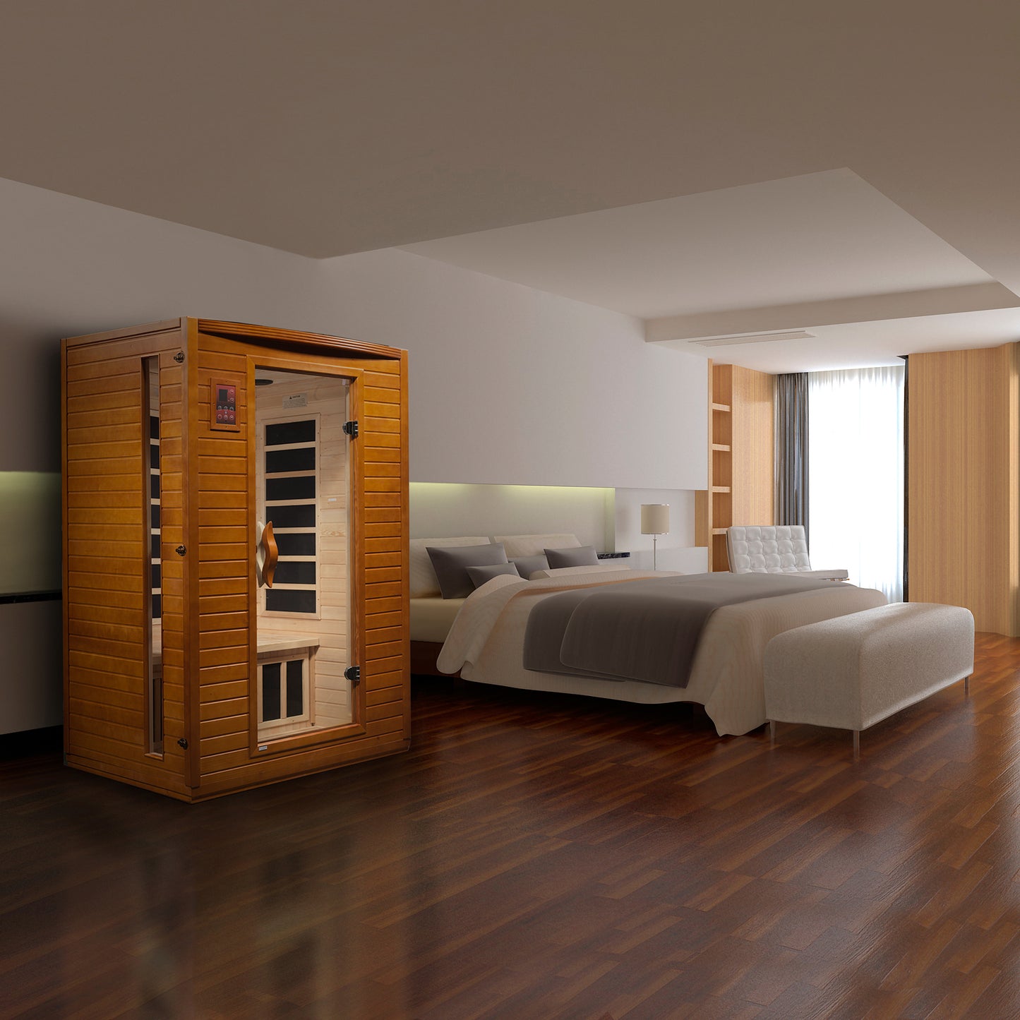 Dynamic "Versailles" Elite 2-Person Ultra Low EMF FAR Infrared Sauna (DYN-6202-03 Elite)
