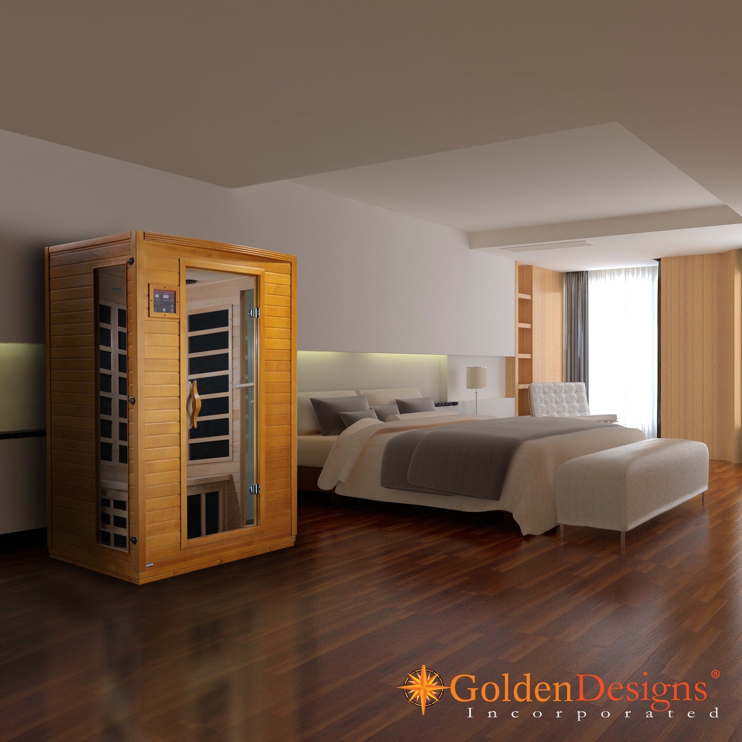Dynamic "Versailles" Elite 2-Person Ultra Low EMF FAR Infrared Sauna (DYN-6202-03 Elite)