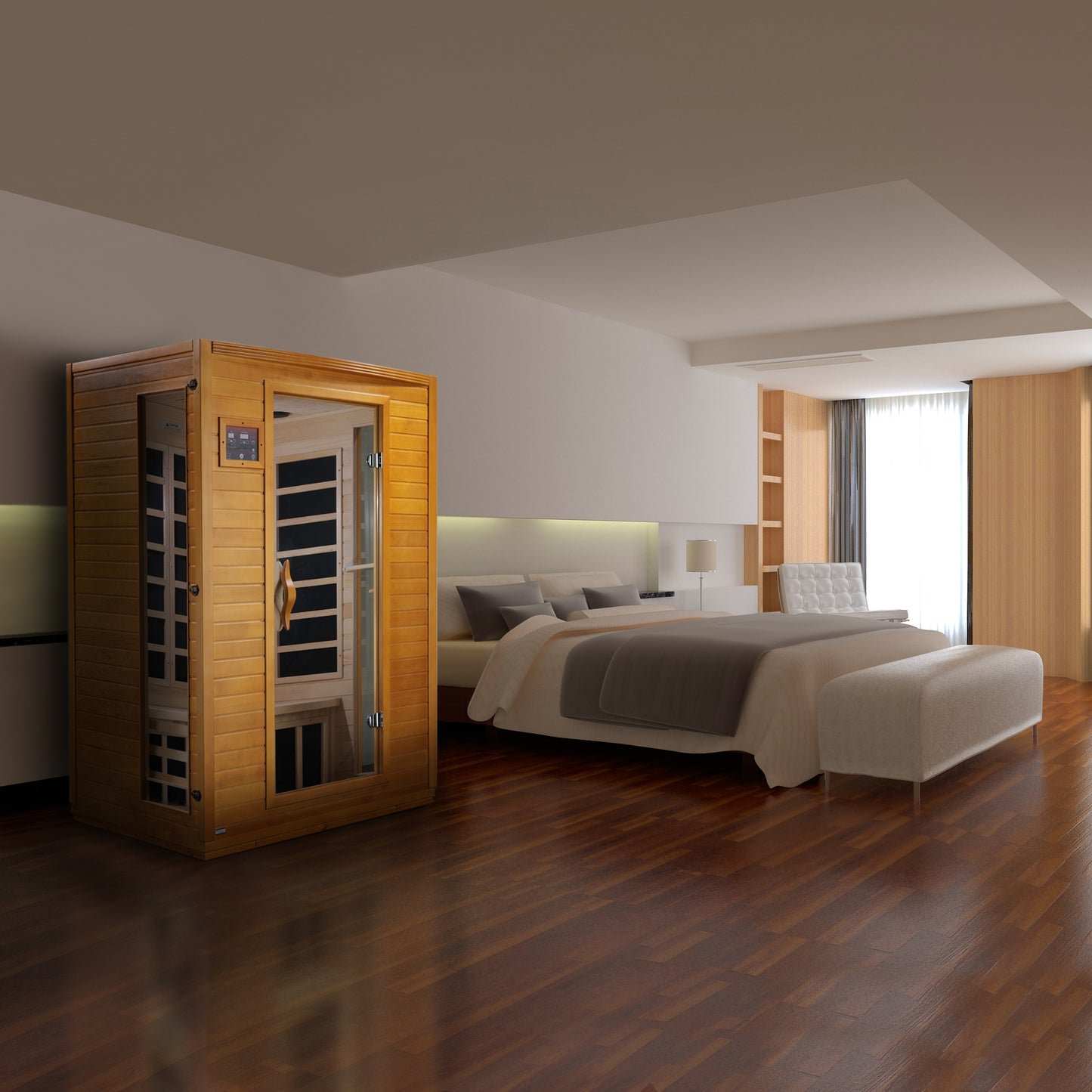 Dynamic "Versailles" Elite 2-Person Ultra Low EMF FAR Infrared Sauna (DYN-6202-03 Elite)