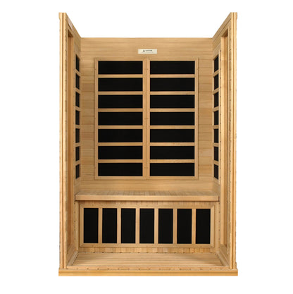 Dynamic "Versailles" 2-Person Low EMF FAR Infrared Sauna  (DYN-6202-03)