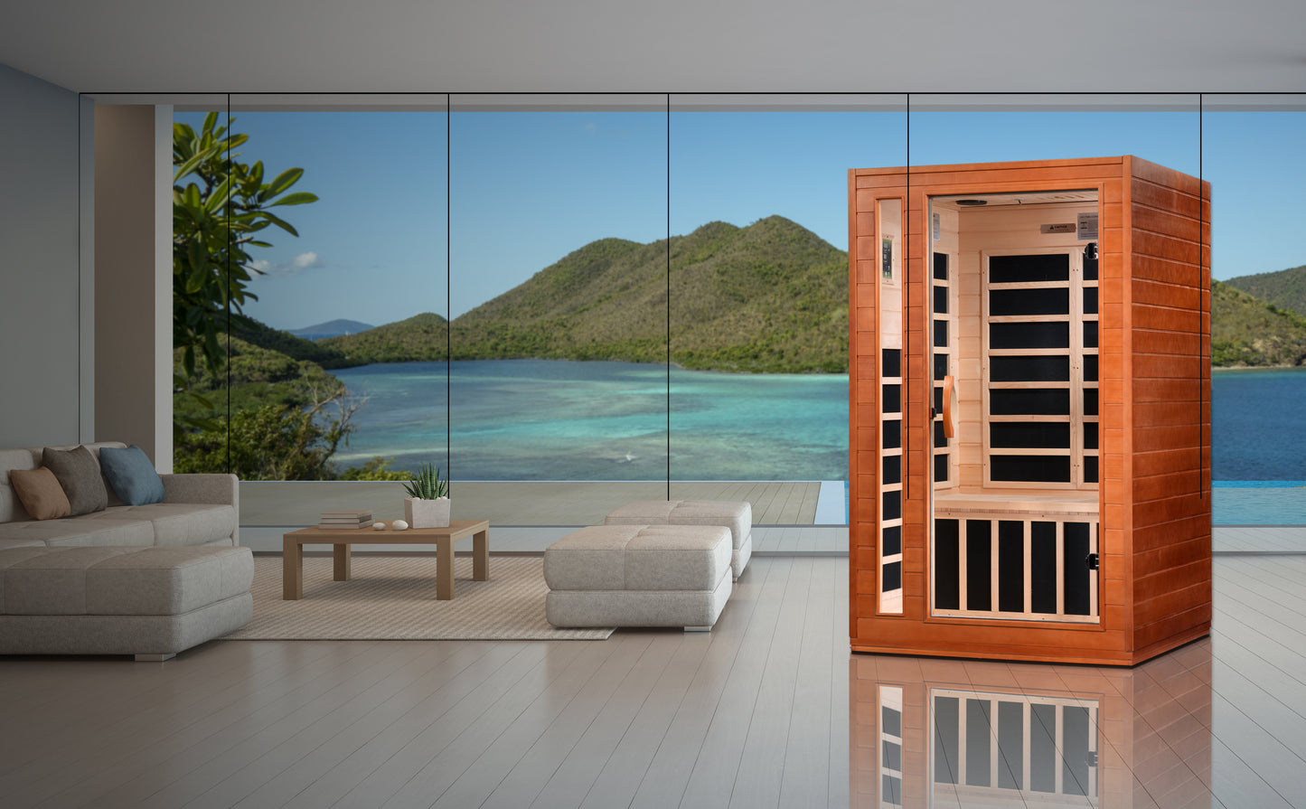 Dynamic "Cordoba" 2-Person Low EMF FAR Infrared Sauna (DYN-6203-01)