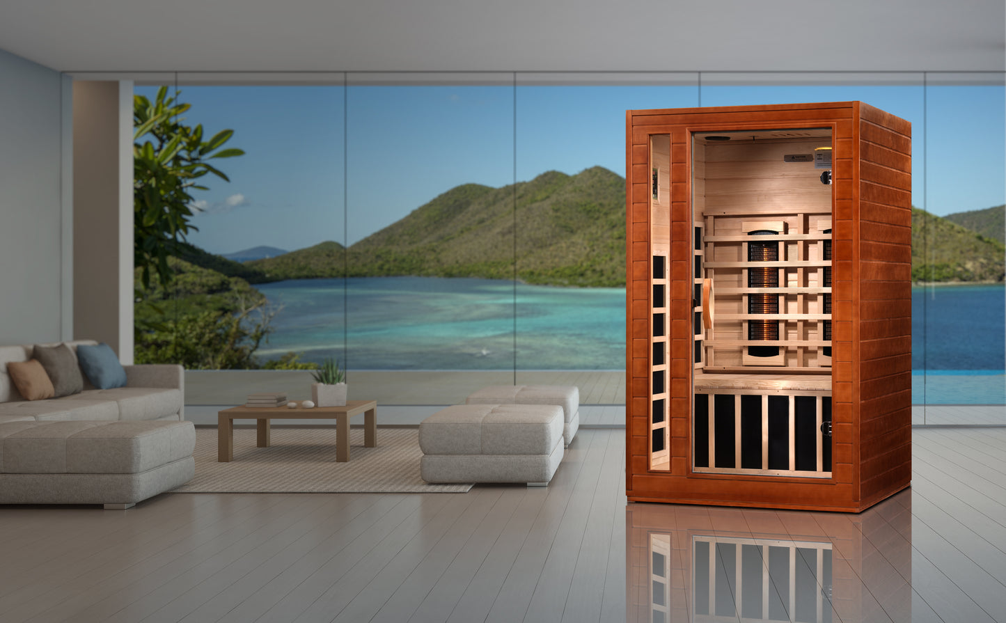 Dynamic "Cardoba" 2-Person Full Spectrum Near Zero EMF FAR Infrared Sauna (DYN-6203-02 FS)