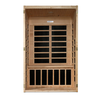 Dynamic "Santiago" 2-Person Low EMF FAR Infrared Sauna (DYN-6209-01)