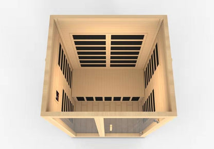 Dynamic "Santiago" 2-Person Low EMF FAR Infrared Sauna (DYN-6209-01)
