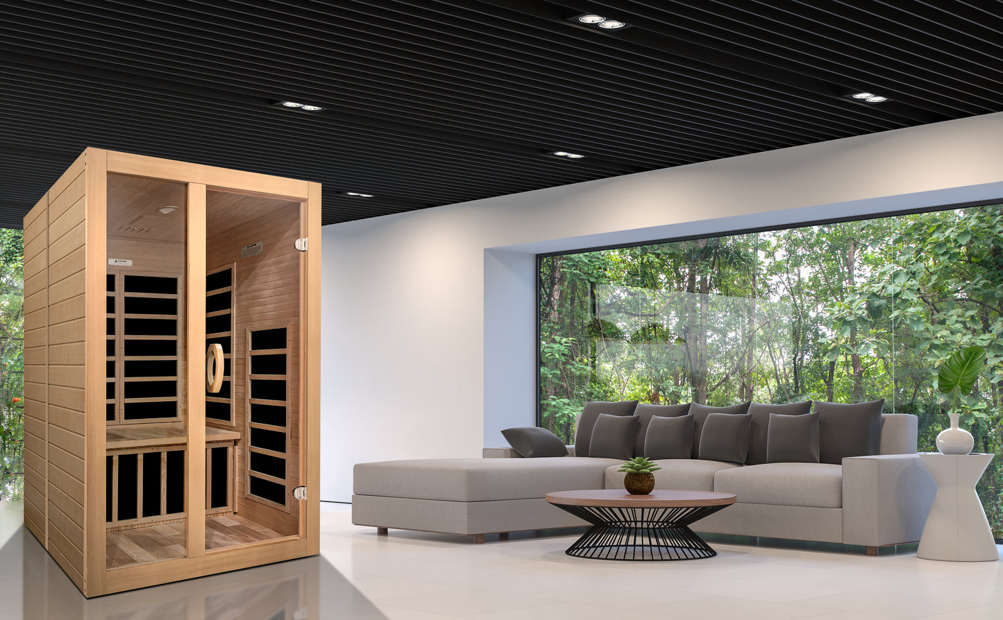 Dynamic "Santiago" 2-Person Low EMF FAR Infrared Sauna (DYN-6209-01)
