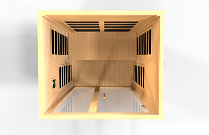 Dynamic "Santiago" Elite 2-Person Ultra Low EMF FAR Infrared Sauna (DYN-6209-02 Elite)