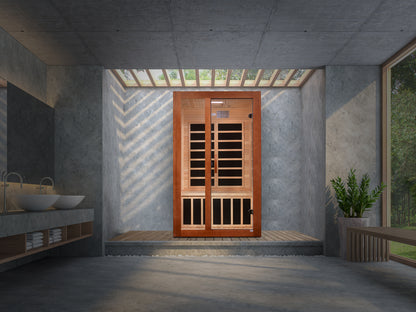 Dynamic "Santiago" Elite 2-Person Ultra Low EMF FAR Infrared Sauna (DYN-6209-02 Elite)