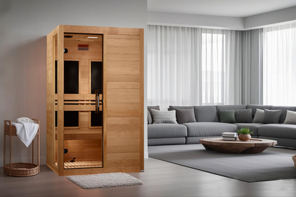 Dynamic "Lucca" Elite 2-Person Ultra Low EMF FAR Infrared Sauna (DYN-6215-05 Elite)