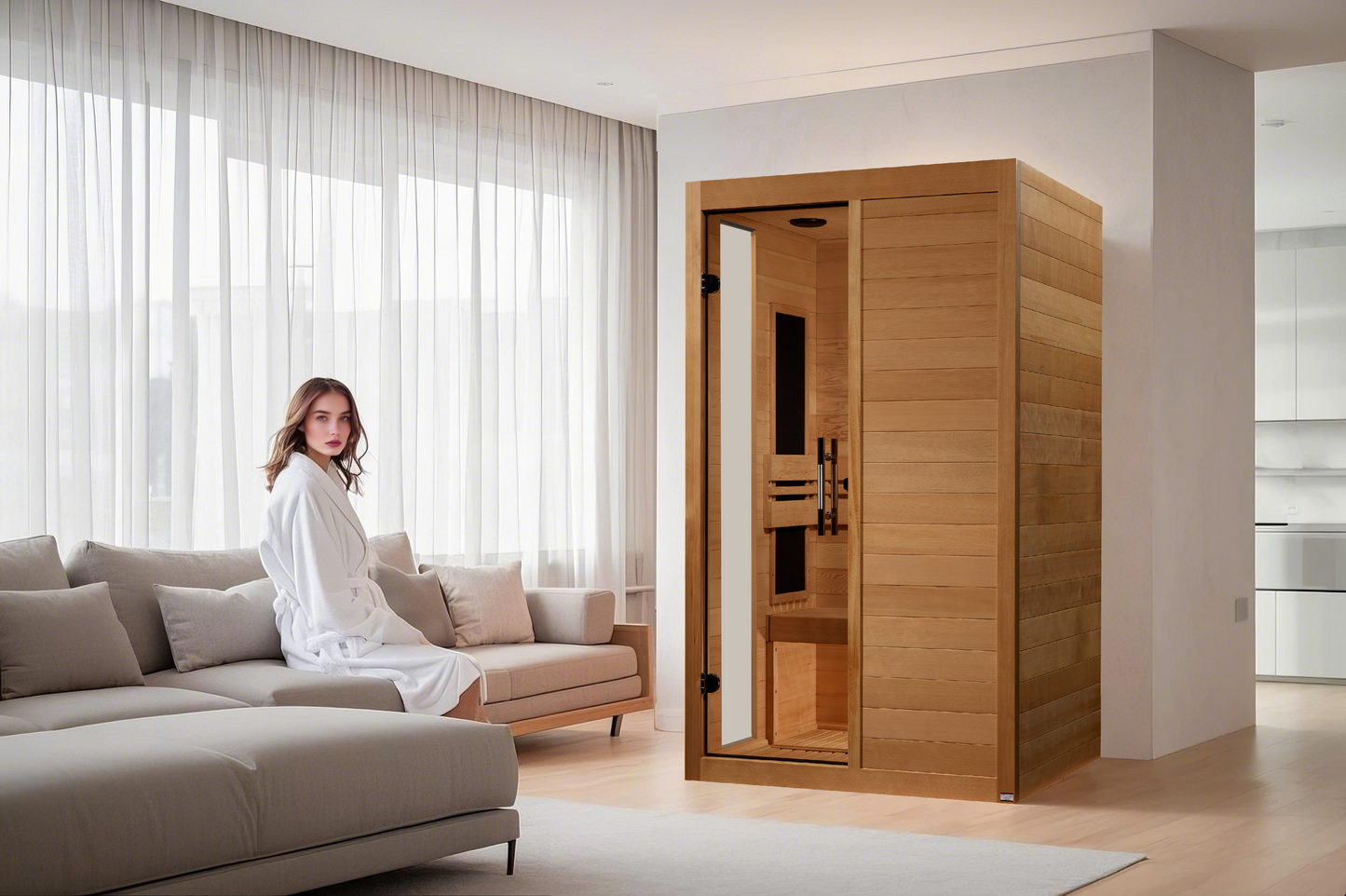 Dynamic "Lucca" Elite 2-Person Ultra Low EMF FAR Infrared Sauna (DYN-6215-05 Elite)
