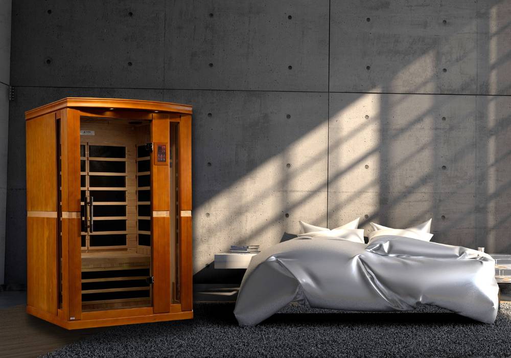 Dynamic "Vittoria" Elite 2-Person Ultra Low EMF (Between 3-5MG) FAR Infrared Sauna (DYN-6220-01 Elite)