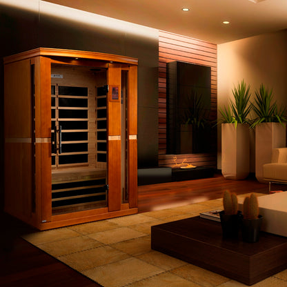 Dynamic "Vittoria" Elite 2-Person Ultra Low EMF (Between 3-5MG) FAR Infrared Sauna (DYN-6220-01 Elite)