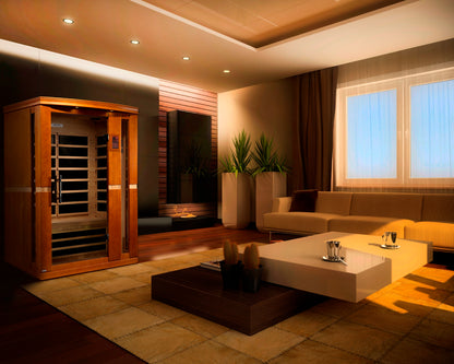 Dynamic "Vittoria" Elite 2-Person Ultra Low EMF (Between 3-5MG) FAR Infrared Sauna (DYN-6220-01 Elite)