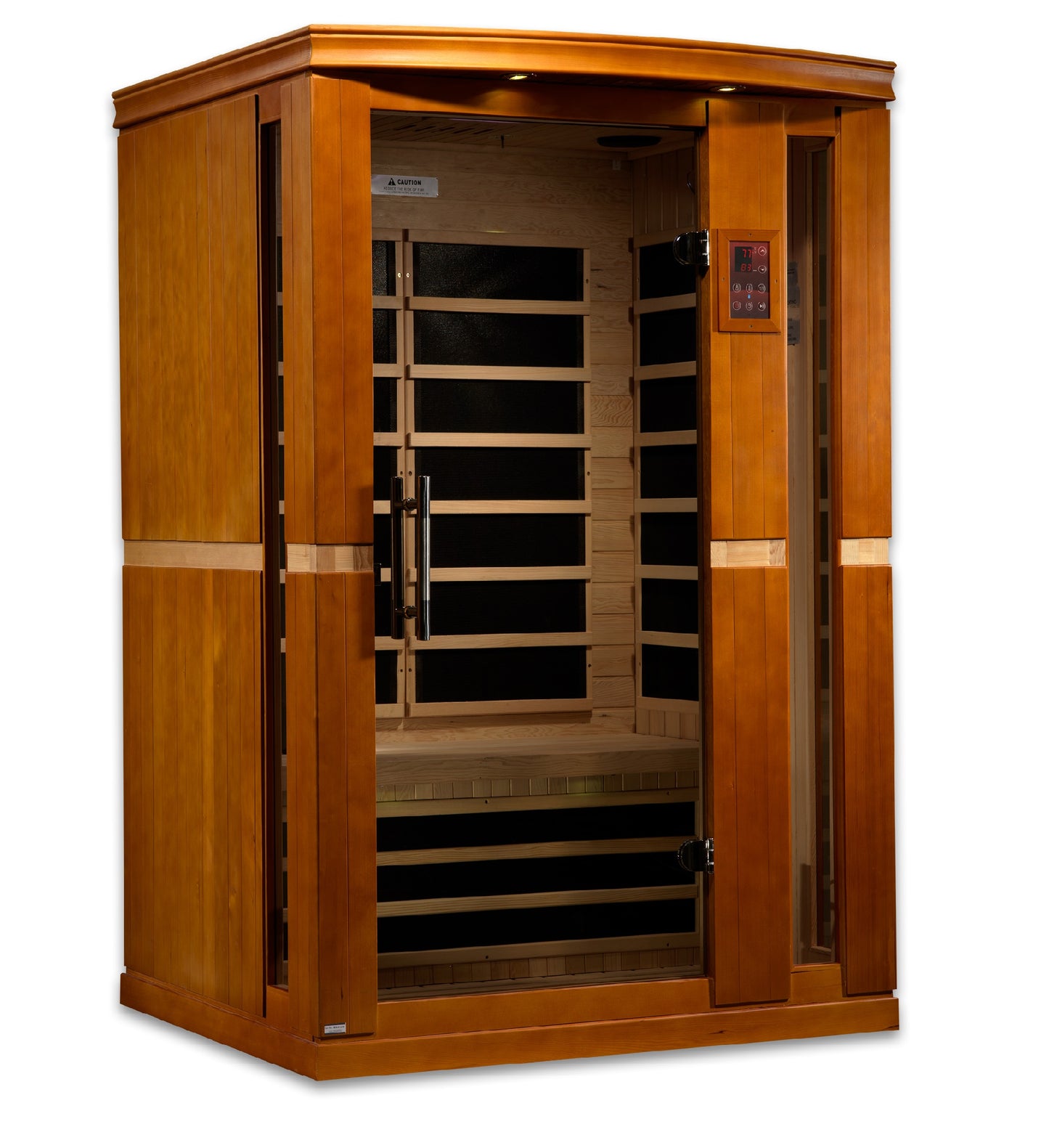 Dynamic "Vittoria" Elite 2-Person Ultra Low EMF (Between 3-5MG) FAR Infrared Sauna (DYN-6220-01 Elite)