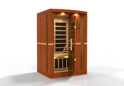 Dynamic "Vittoria" Elite 2-Person Ultra Low EMF (Between 3-5MG) FAR Infrared Sauna (DYN-6220-01 Elite)