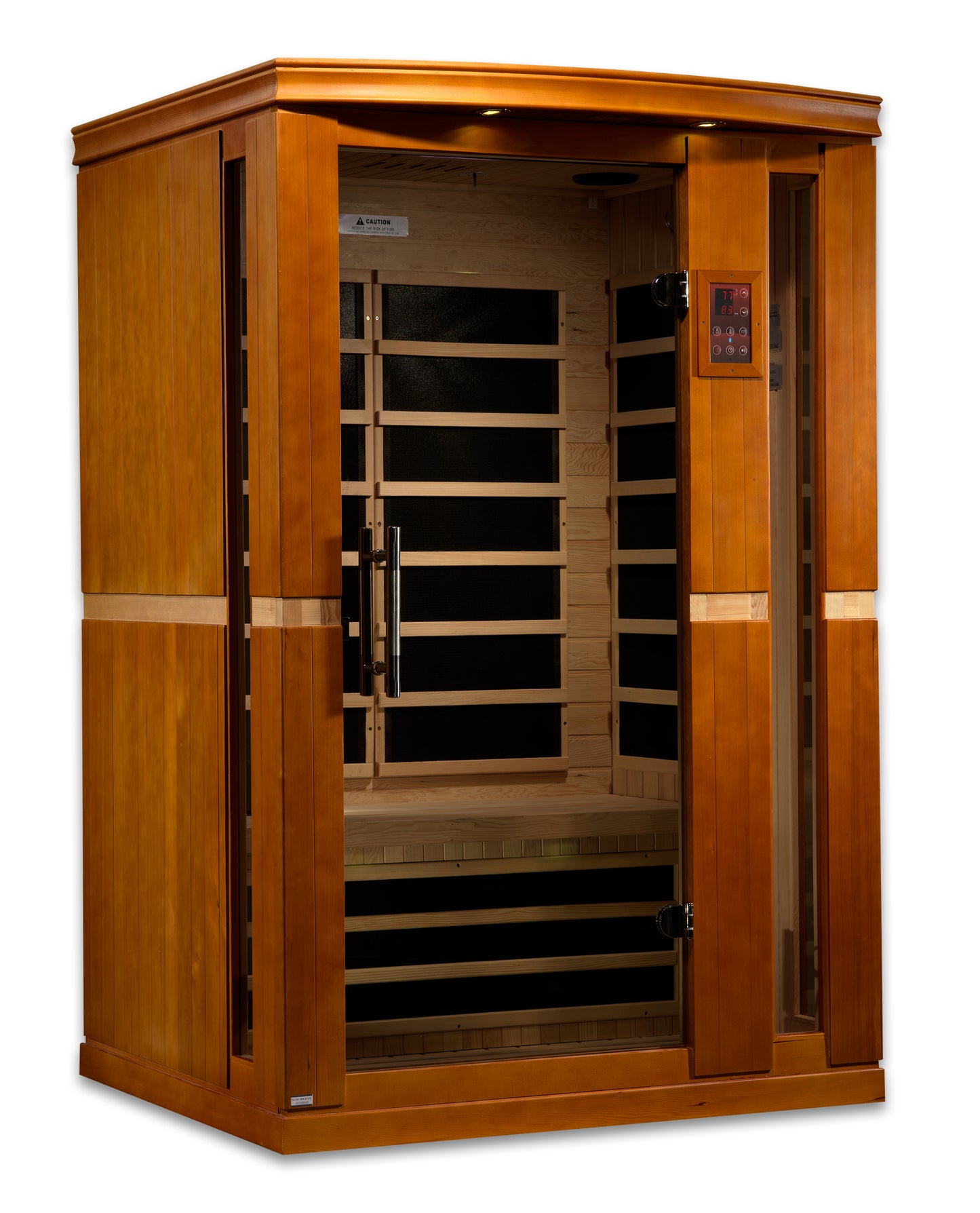 Dynamic "Vittoria" Elite 2-Person Ultra Low EMF (Between 3-5MG) FAR Infrared Sauna (DYN-6220-01 Elite)