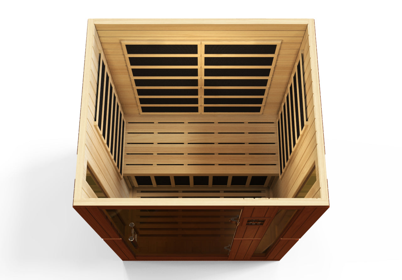 Dynamic "Vittoria" Elite 2-Person Ultra Low EMF (Between 3-5MG) FAR Infrared Sauna (DYN-6220-01 Elite)