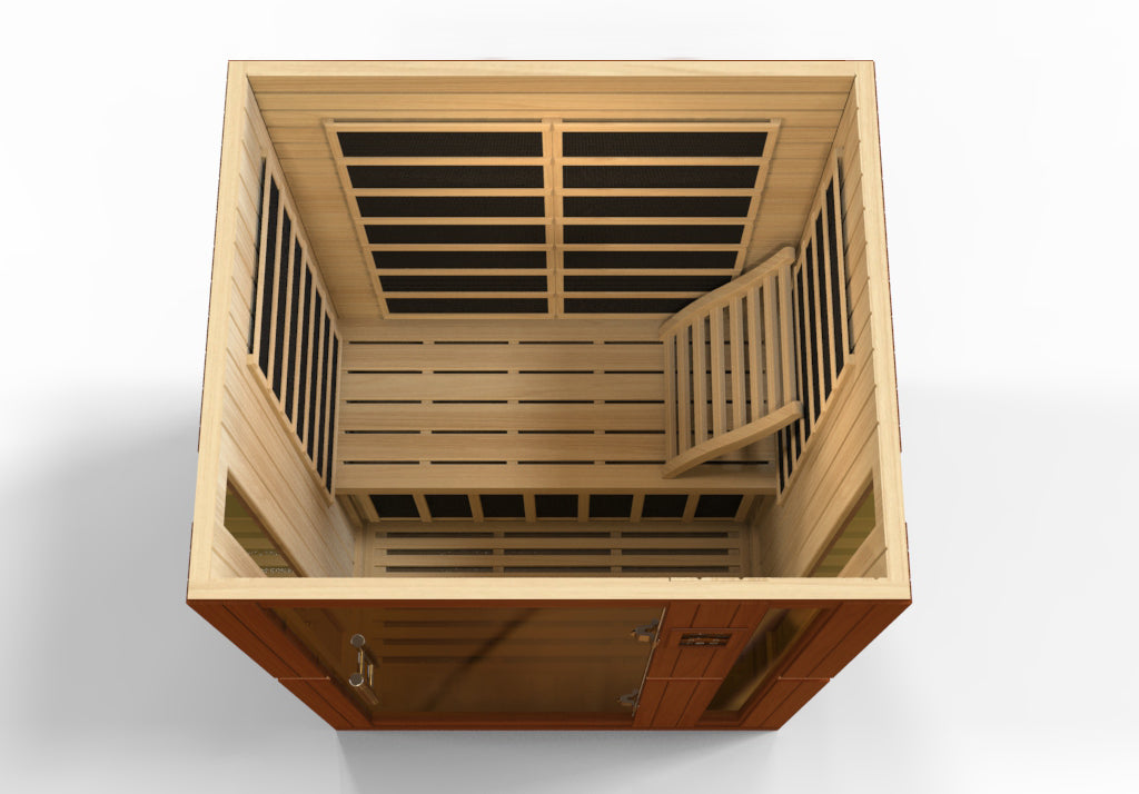 Dynamic "Vittoria" Elite 2-Person Ultra Low EMF (Between 3-5MG) FAR Infrared Sauna (DYN-6220-01 Elite)