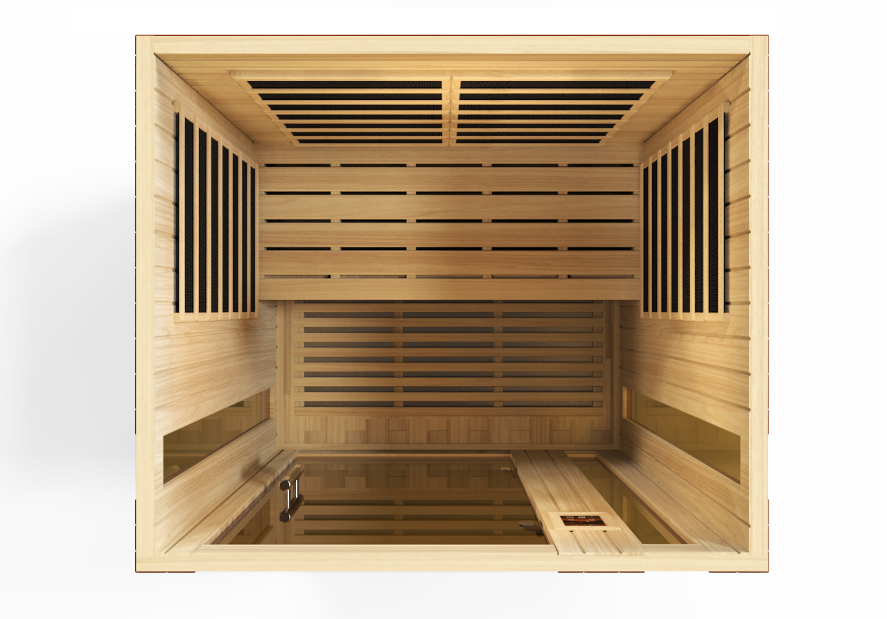 Dynamic "Vittoria" Elite 2-Person Ultra Low EMF (Between 3-5MG) FAR Infrared Sauna (DYN-6220-01 Elite)