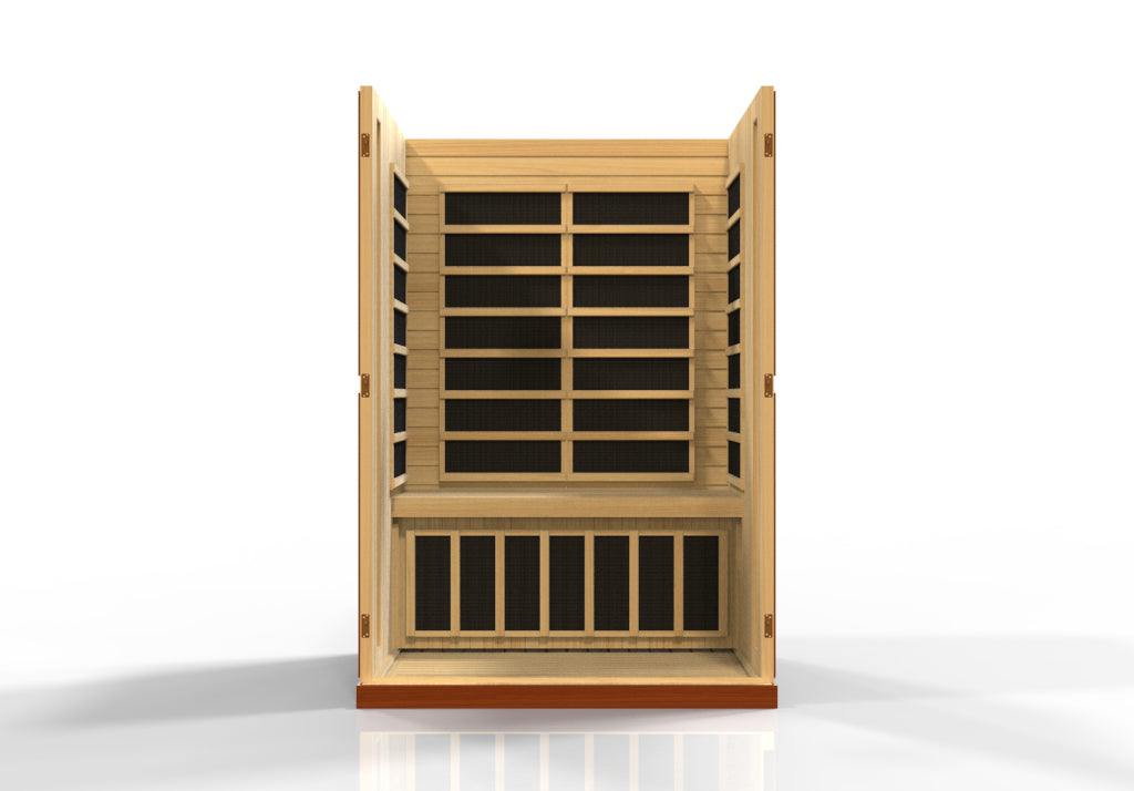 Dynamic "Vittoria" Elite 2-Person Ultra Low EMF (Between 3-5MG) FAR Infrared Sauna (DYN-6220-01 Elite)