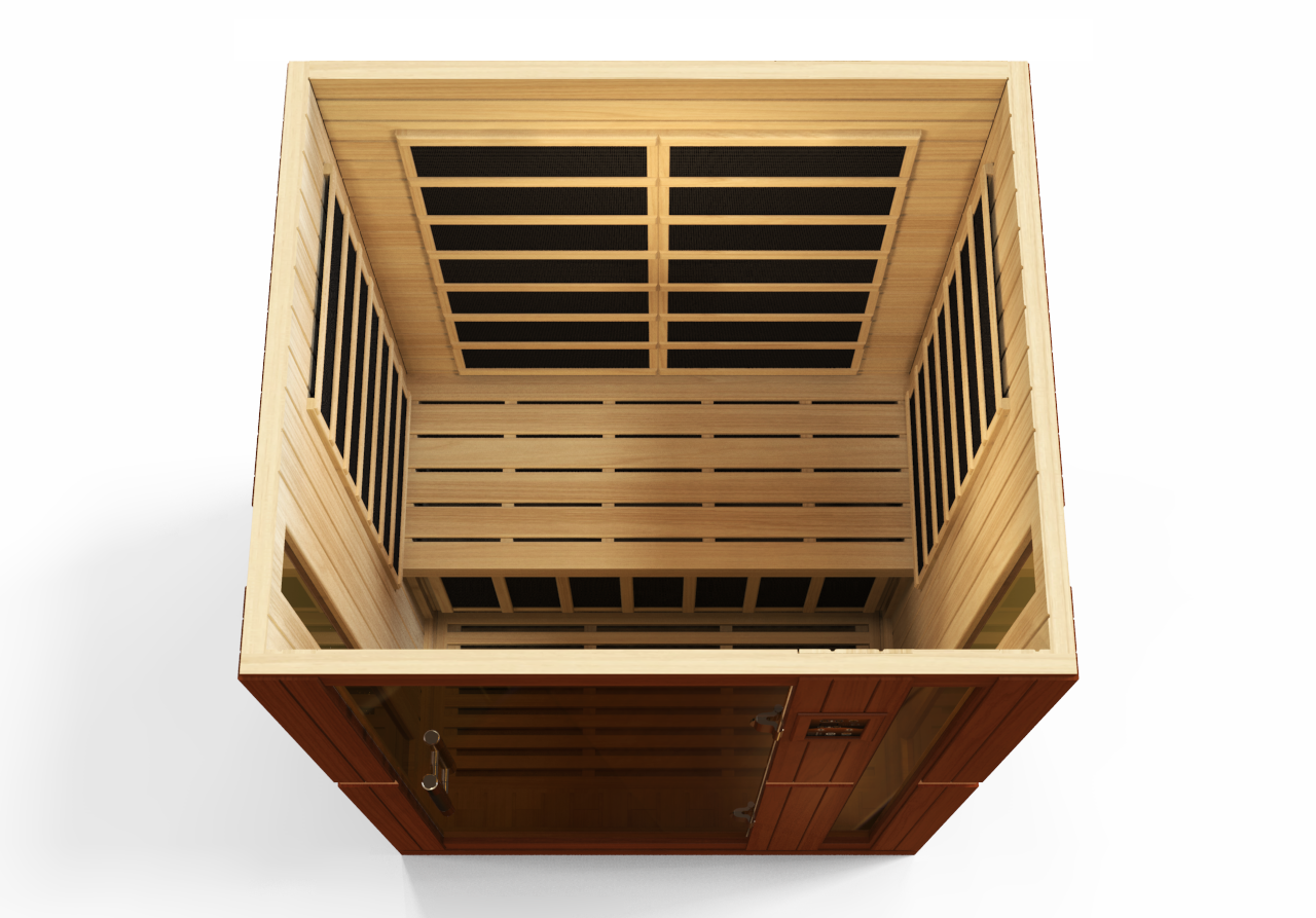 Dynamic "Vittoria" Elite 2-Person Ultra Low EMF (Between 3-5MG) FAR Infrared Sauna (DYN-6220-01 Elite)
