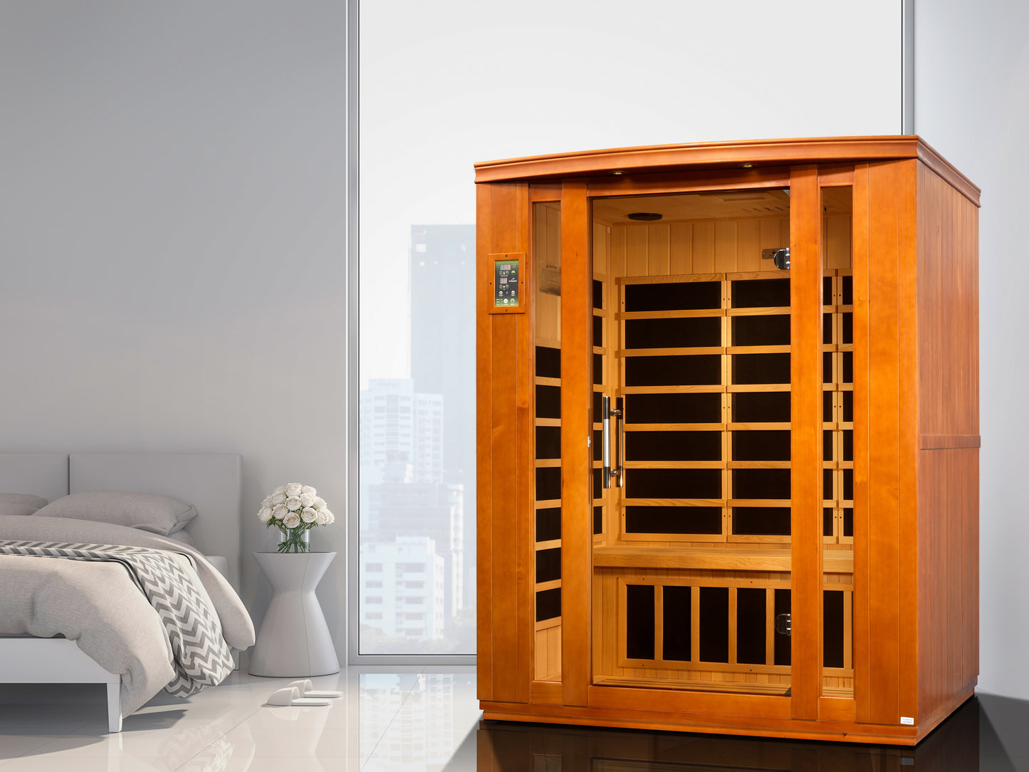 Dynamic "Bellagio" 3-Person Low EMF FAR Infrared Sauna (DYN-6306-02)