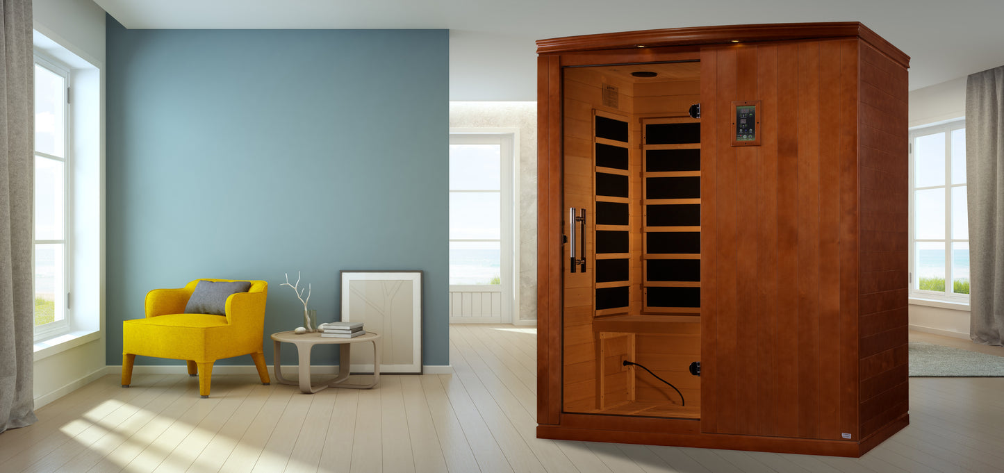 Dynamic "Madrid" Elite 3-Person Ultra Low EMF FAR Infrared Sauna (DYN-6310-04 Elite)