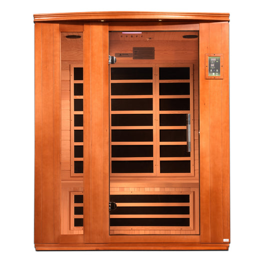 Dynamic "Lugano" 3-Person Low EMF FAR Infrared Sauna (DYN-6336-02)