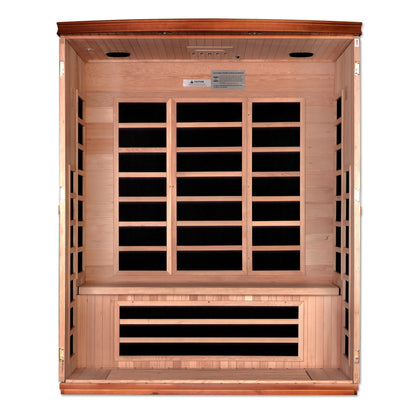 ynamic "Lugano" Elite 3-person Ultra Low EMF FAR Infrared Sauna (DYN-6336-02 Elite)