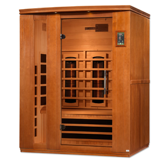 Dynamic "Lugano" 3-Person Full Spectrum Near Zero EMF FAR Infrared Sauna (DYN-6336-03 FS)