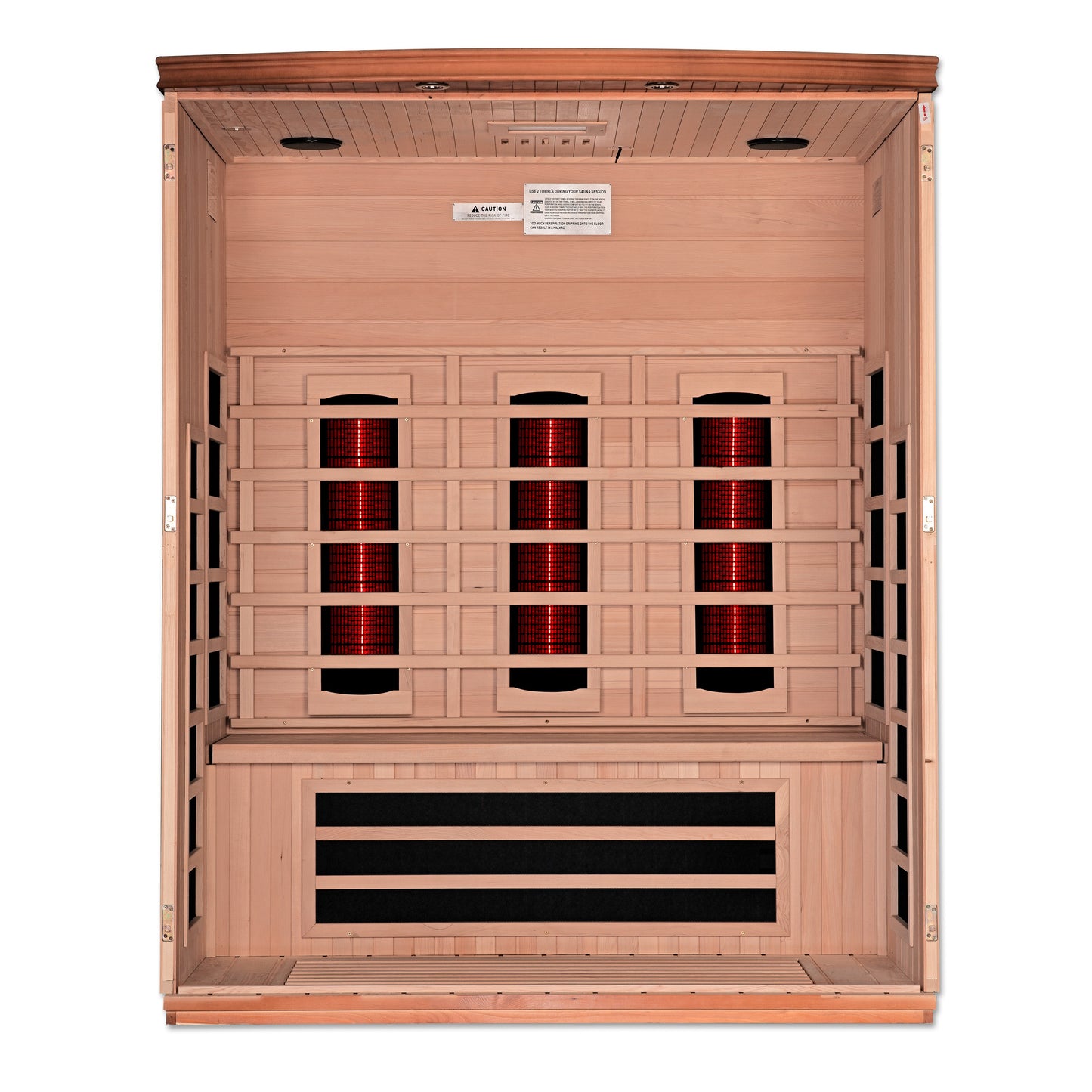 Dynamic "Lugano" 3-Person Full Spectrum Near Zero EMF FAR Infrared Sauna (DYN-6336-03 FS)