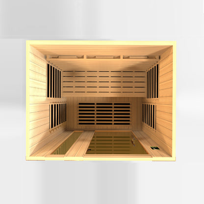 Dynamic "Lugano" 3-Person Full Spectrum Near Zero EMF FAR Infrared Sauna (DYN-6336-03 FS)