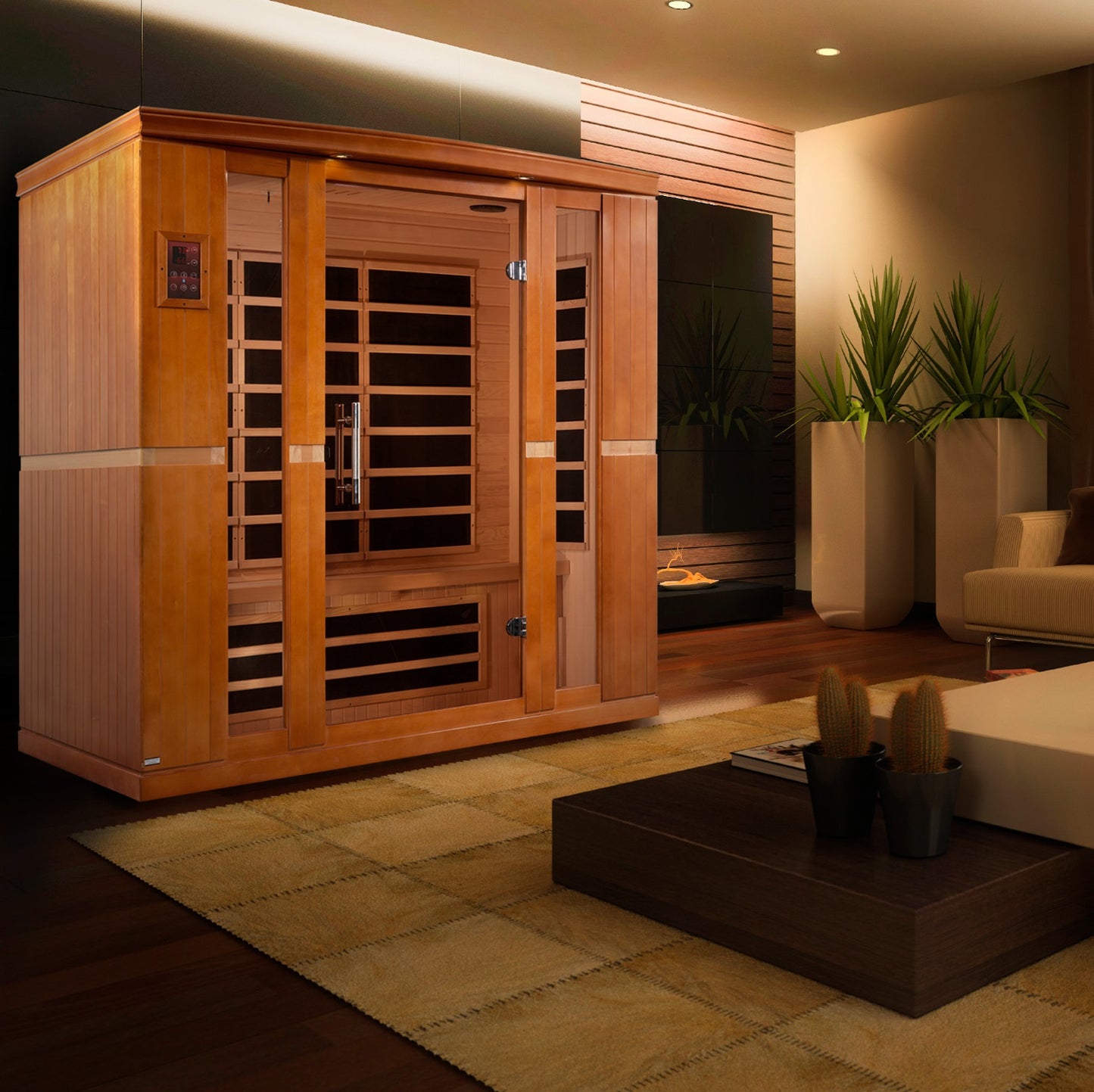 Dynamic "Bergamo" Elite 4-Person Ultra Low EMF FAR Infrared Sauna (DYN-6440-01 Elite)