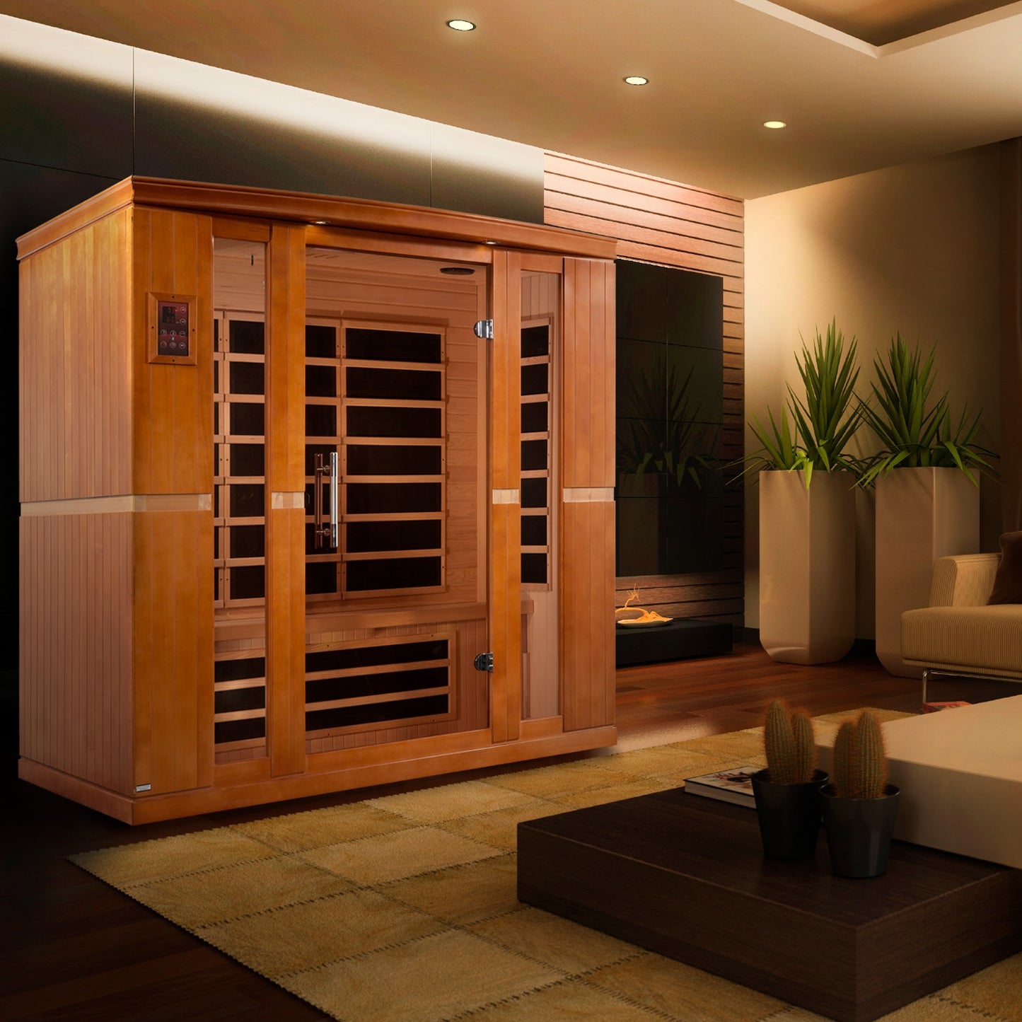 Dynamic "Bergamo" Elite 4-Person Ultra Low EMF FAR Infrared Sauna (DYN-6440-01 Elite)