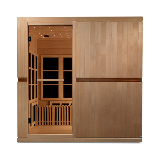 Golden Designs "Catalonia" 8-Person PureTech™ Near Zero EMF FAR Infrared Sauna (GDI 6880-02)