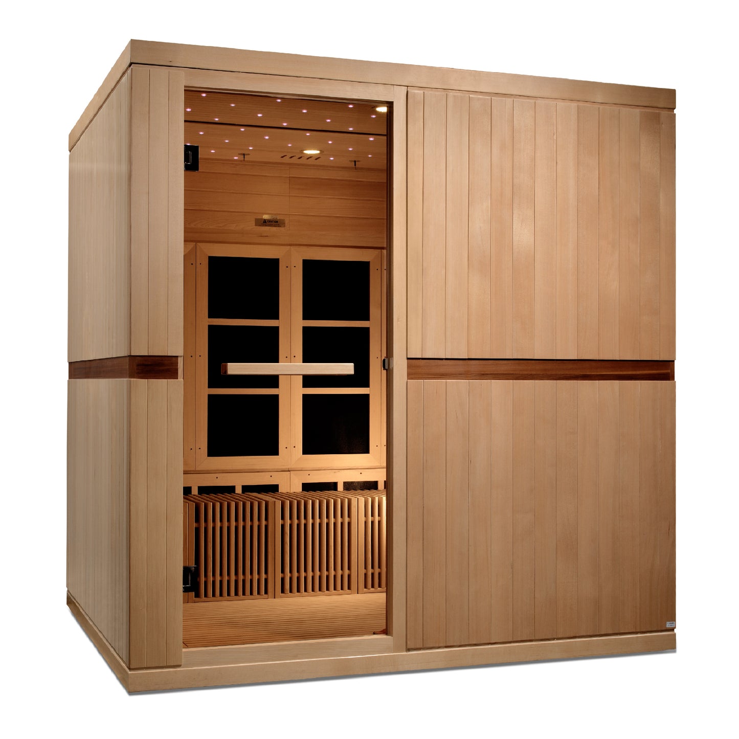 Golden Designs "Catalonia" 8-Person PureTech™ Near Zero EMF FAR Infrared Sauna (GDI 6880-02)