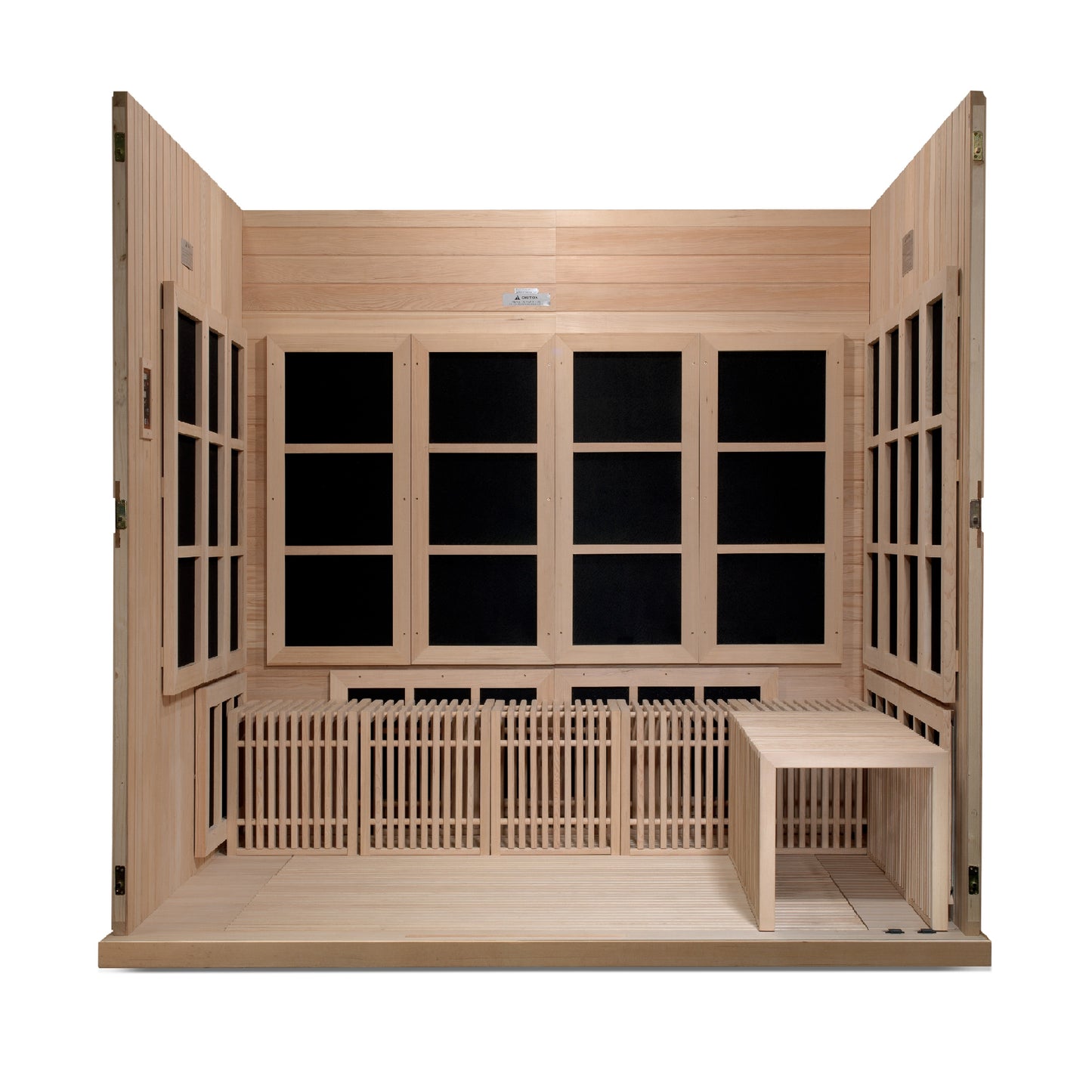 Golden Designs "Catalonia" 8-Person PureTech™ Near Zero EMF FAR Infrared Sauna (GDI 6880-02)