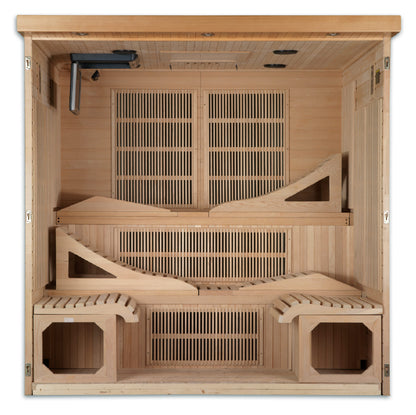 Dynamic "Monaco" Elite 6-Person Ultra Low EMF FAR Infrared Sauna (DYN-6996-01 Elite)
