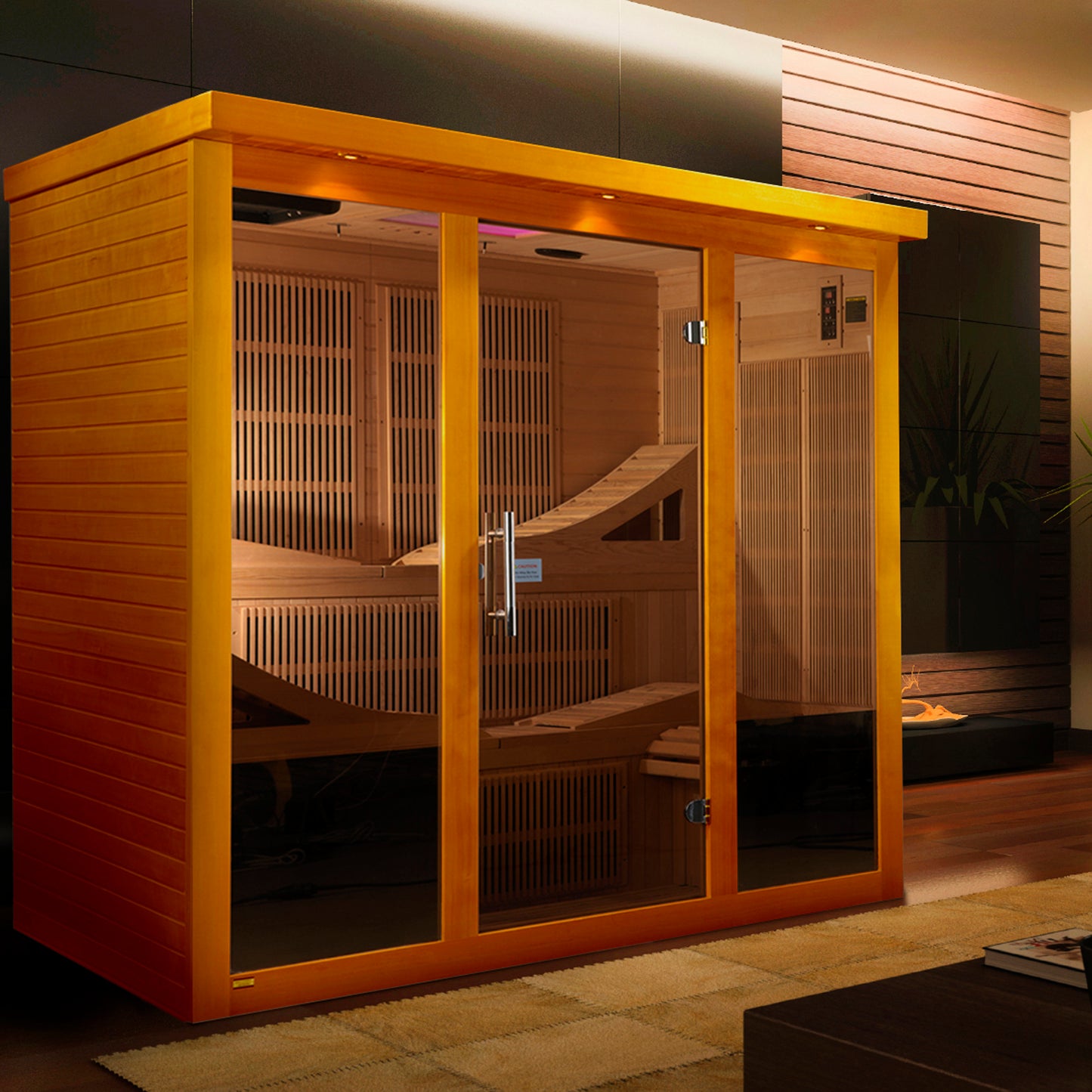 Dynamic "Monaco" Elite 6-Person Ultra Low EMF FAR Infrared Sauna (DYN-6996-01 Elite)