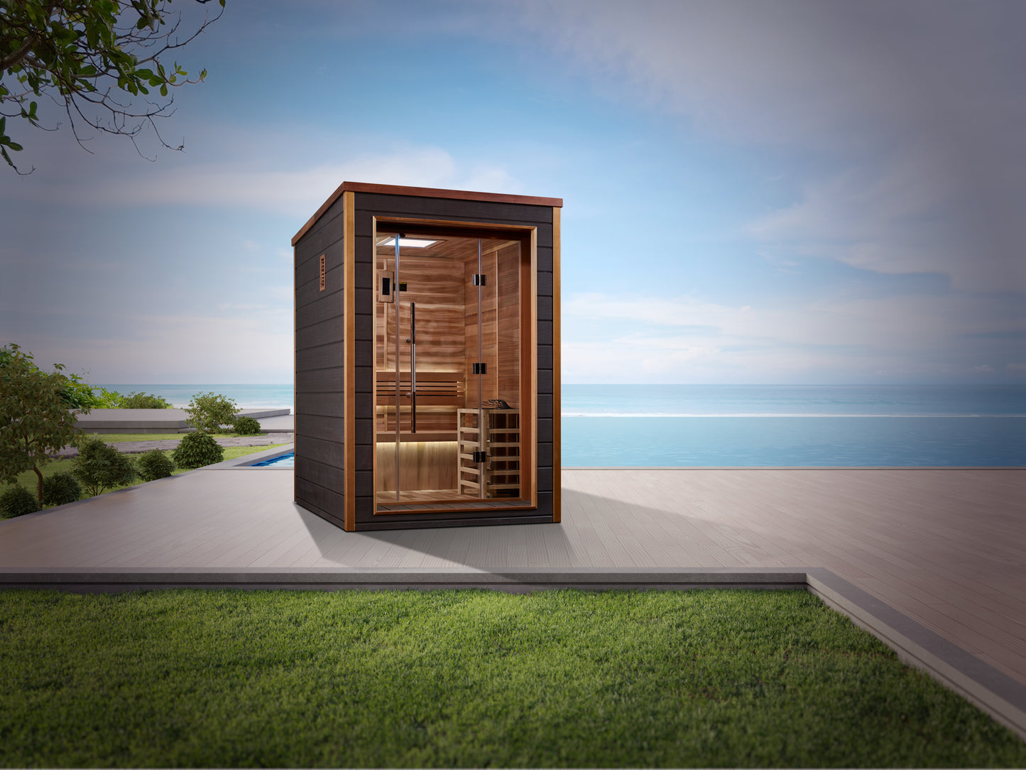 Golden Designs "Narvik" 2 Person Outdoor Traditional Sauna (GDI-8202-01)