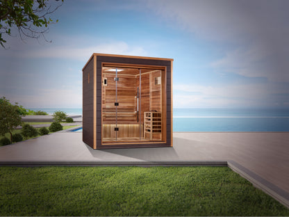 Golden Designs "Drammen" 3 Person Outdoor Traditional Sauna (GDI-8203-01)