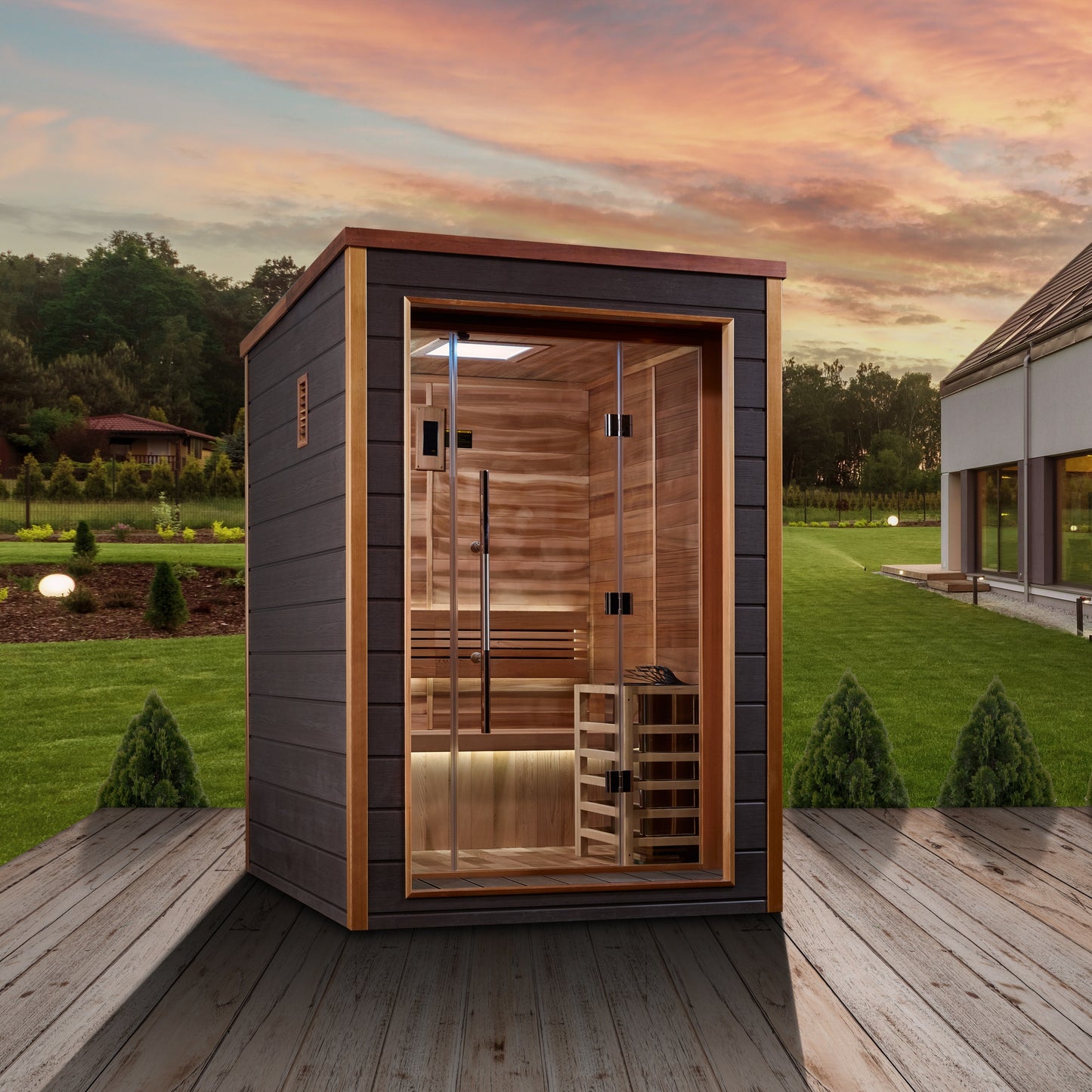Golden Designs "Narvik" 2 Person Outdoor Traditional Sauna (GDI-8202-01)