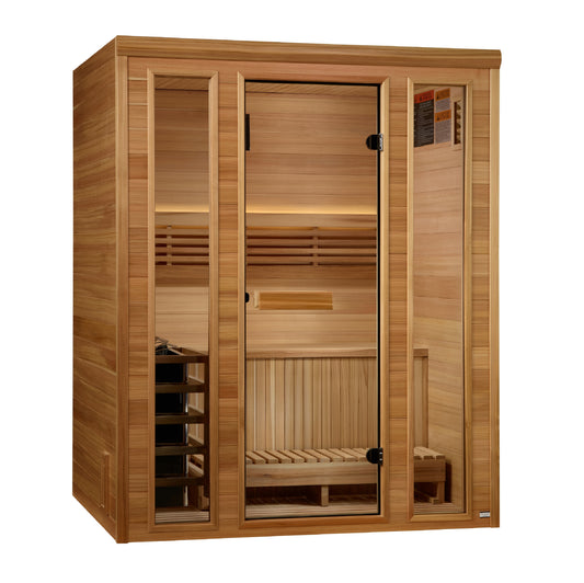 Golden Designs 2025 "Andermatt Edition" 2 - 3 Person Traditional Steam Sauna (GDI-7030-01)